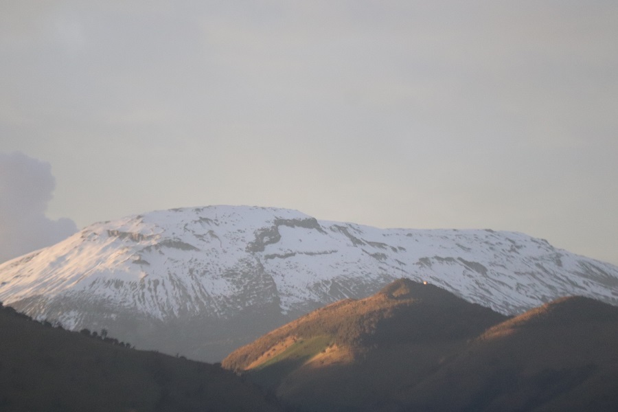 Vista panorámica de las montañas Andinas